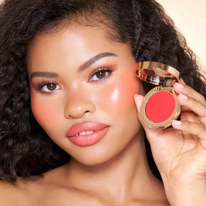 CHARLOTTE TILBURY BEAUTIFUL SKIN ISLAND GLOW LIP & CHEEK BEACH PEACH GLOW
