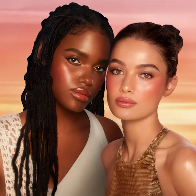 CHARLOTTE TILBURY BEAUTIFUL SKIN ISLAND GLOW LIP & CHEEK BEACH PEACH GLOW